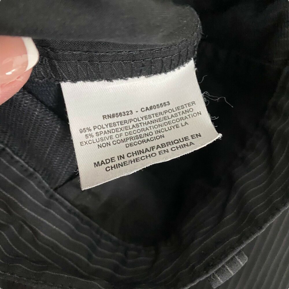 Nike Golf Mens Size 36 x 32 Pants Black Pinstripe Flat Front Pockets Casual - Picture 3 of 11